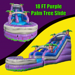 18ft Purple Palm Tree single slide