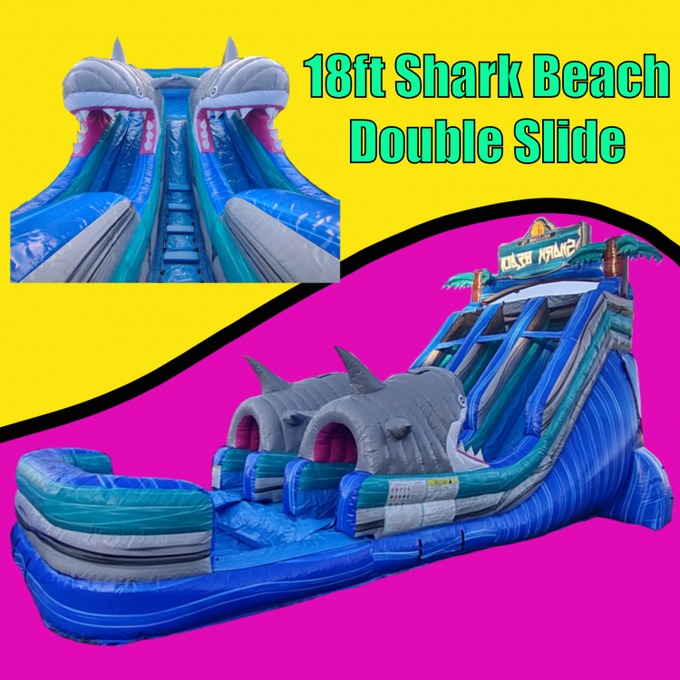 Shark Double lane 18 ft slide