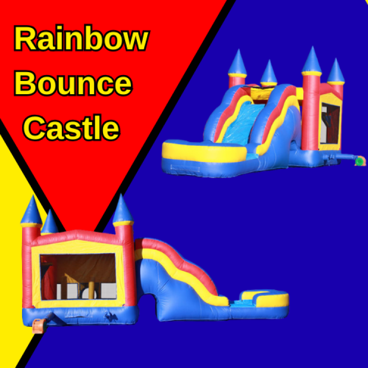 Rainbow Bounce Castle
