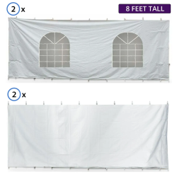 20' x 20' High Peak Frame Sidewall Kit